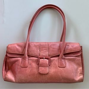 HOBO Purse Bag Salmon Peach Magnet Closure